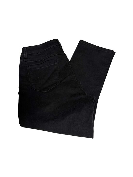 Workshop Republic Clothing Pants - Workshop Republic Clothing Womens Black Straight-Leg Pants Size 8 Capri